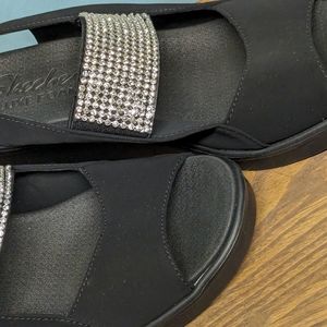 Skechers Slingback Wedge Sandal w/ Bling